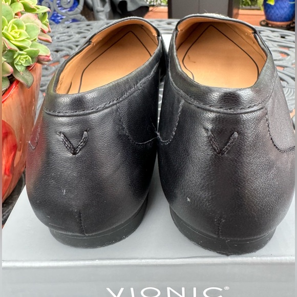 👁️‍🗨️Vionic Savannah Black Snake Skin Slip-On Leather Penny Loafers. Size 9 - Picture 6 of 9